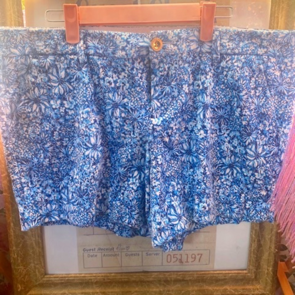 Lilly Pulitzer blue and white shorts